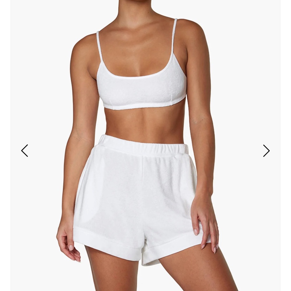 WeWoreWhat White Terry Cloth Set
